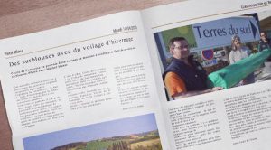 Article Terres du Sud dans Le Petit Bleu